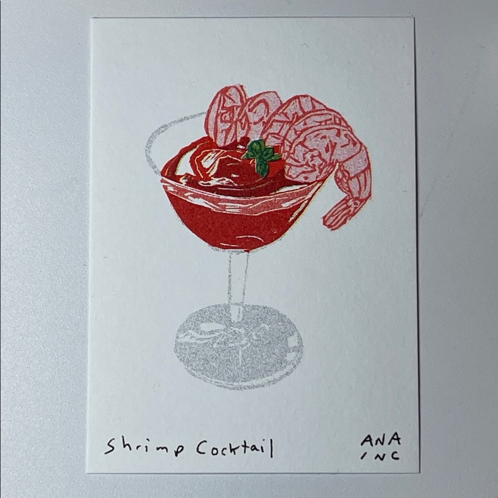 Anastasia Inciardi Shrimp Cocktail Mini Print